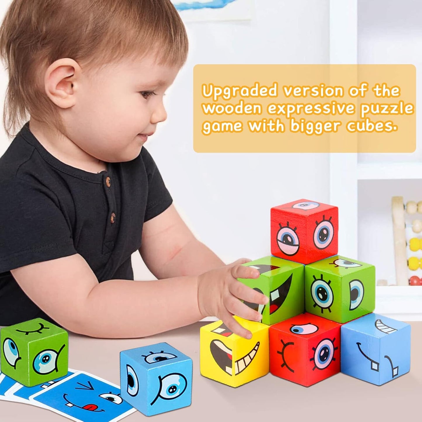 Wooden Expression Blocks (24-Piece)