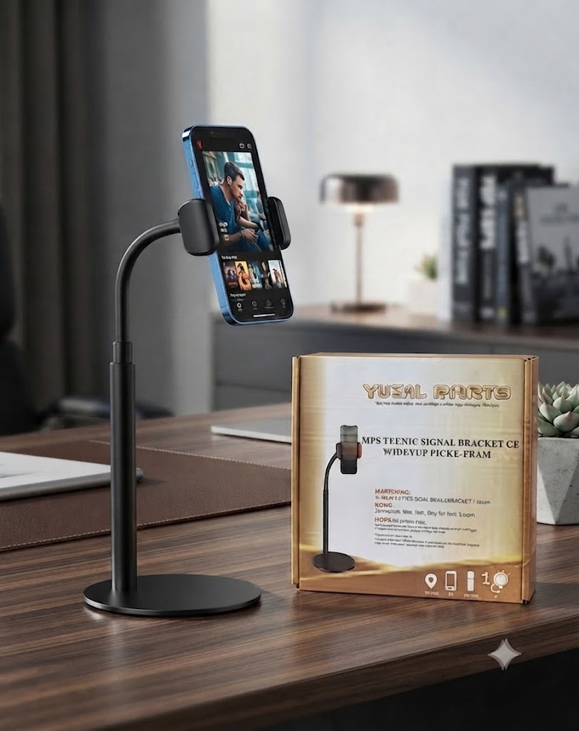 Premium Desktop Mobile Stand – Adjustable Height & Flexible Phone Holder for Desk, Office, & Live Streaming – Nafees Gadgets