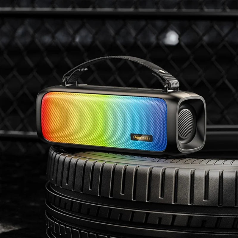 Remax Rb-m67 Portable Super Bass Wireless Speaker With Rgb Lights
