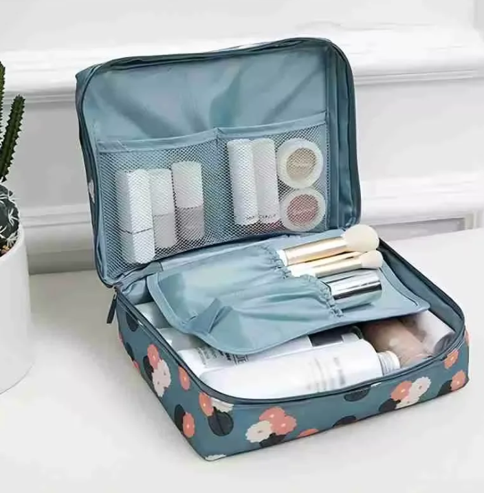 Travel Cosmetic Pouch & Makeup Organizer Bag – Waterproof Multipurpose Storage Pouch