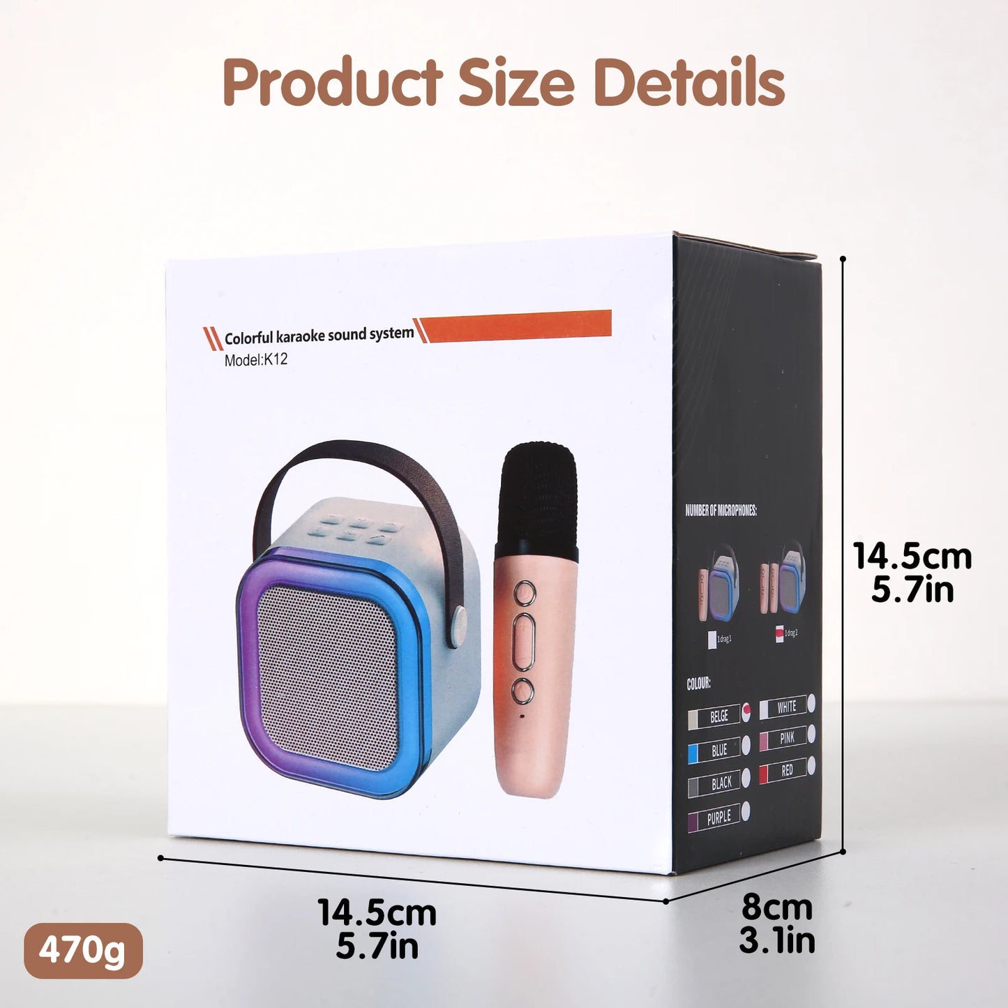 BT SPEAKER K12 ONE MIC B