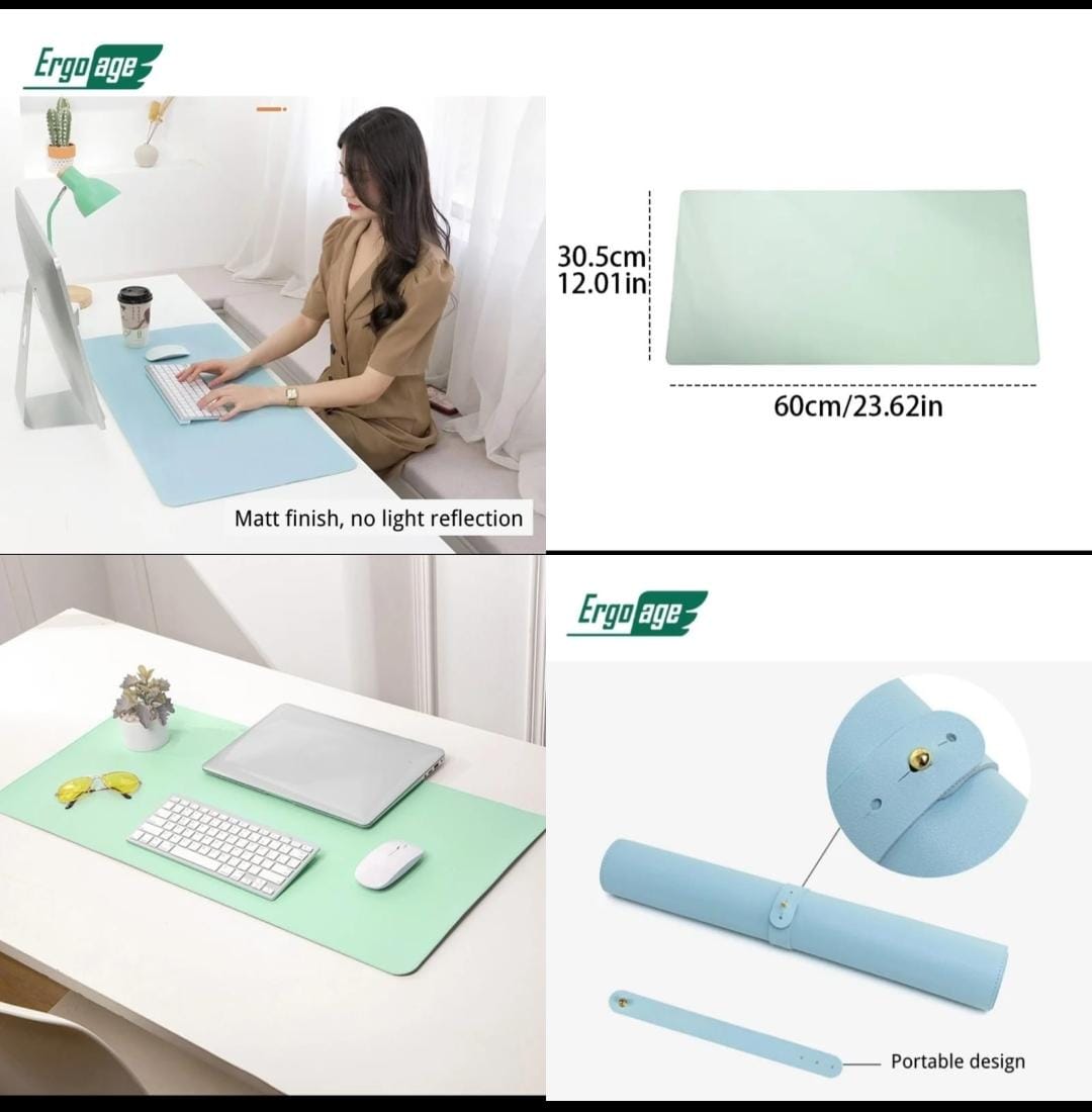 Waterproof Non-Slip Mat Office Desk Mat Mousepad and Keyboard Mat Pad for Office and Home