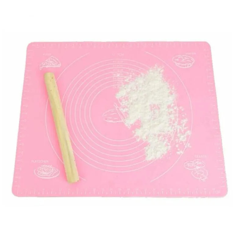 Silicone Baking Mat for Pastry & Roti Rolling Medium with Measurements - Size 15.5*19.5inch