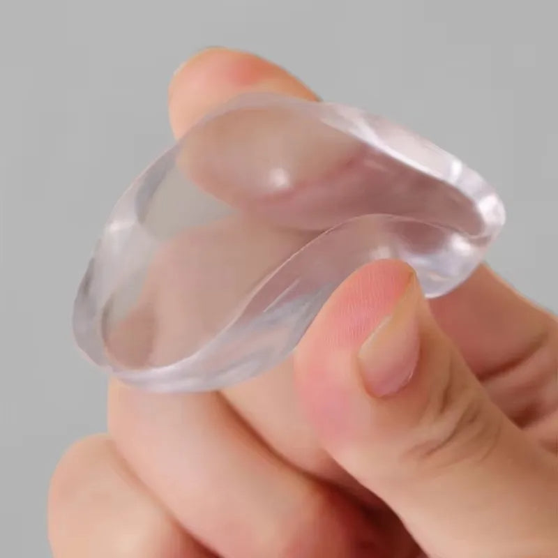 Self Adhesive Rubber Door Protector Wall Protectors Door Handle Bumpers for Door Stopper Pack of 1(3pcs Square and 3pcs Round)