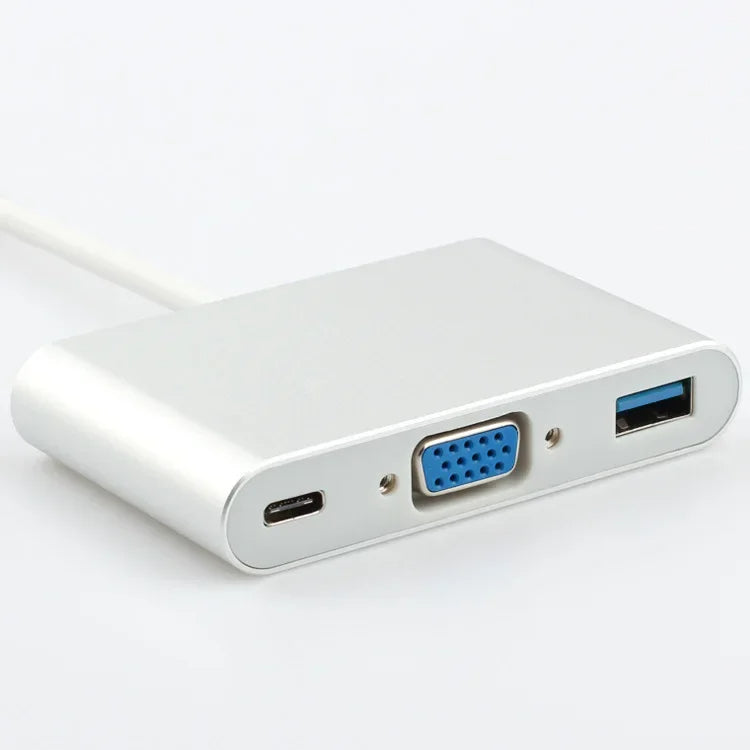 Type C 3.1 to VGA+OTG C+USB 3.0
