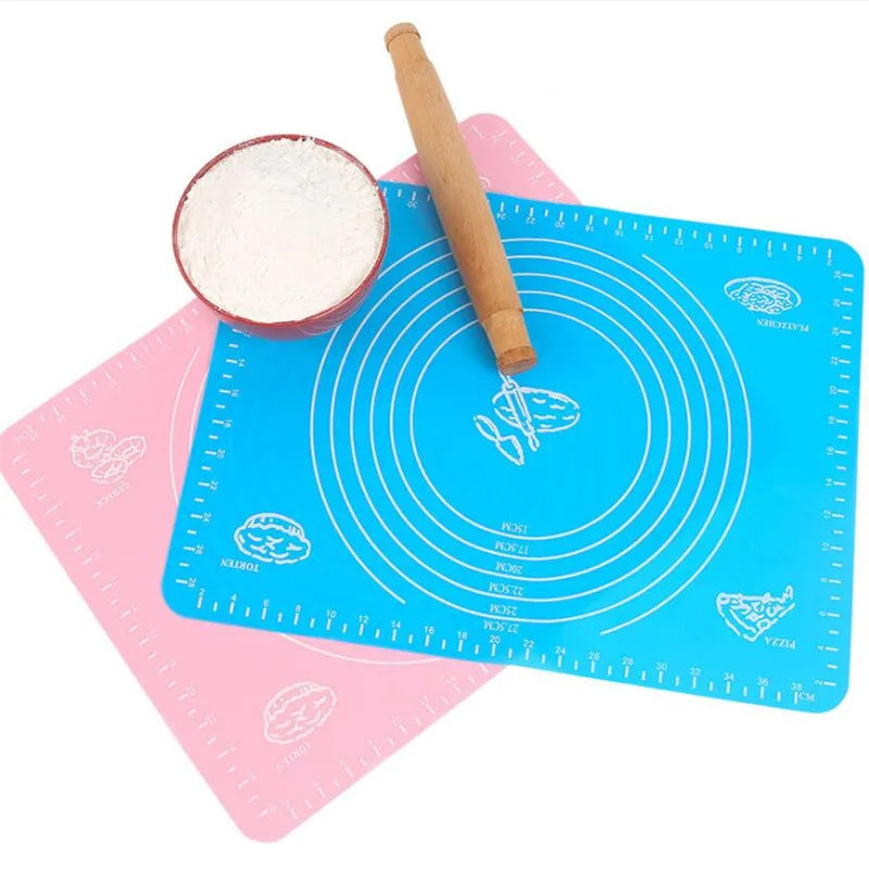 Silicone Baking Mat for Pastry & Roti Rolling Medium with Measurements - Size 15.5*19.5inch