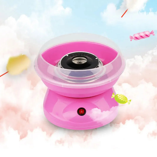Mini Electric Cotton Candy Maker - Portable Sugar Floss Machine for Kids Parties & Home Fun