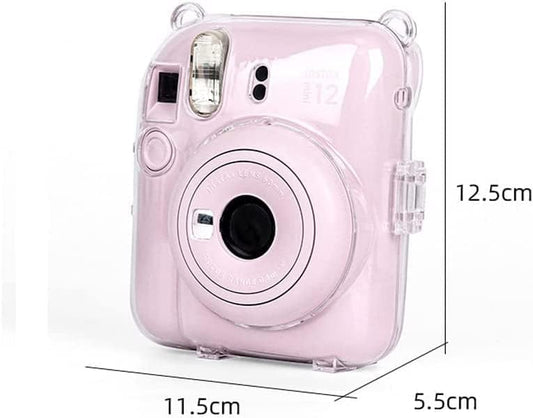 Clear Protective Case for Fujifilm Instax Mini 12 - Transparent Crystal Cover