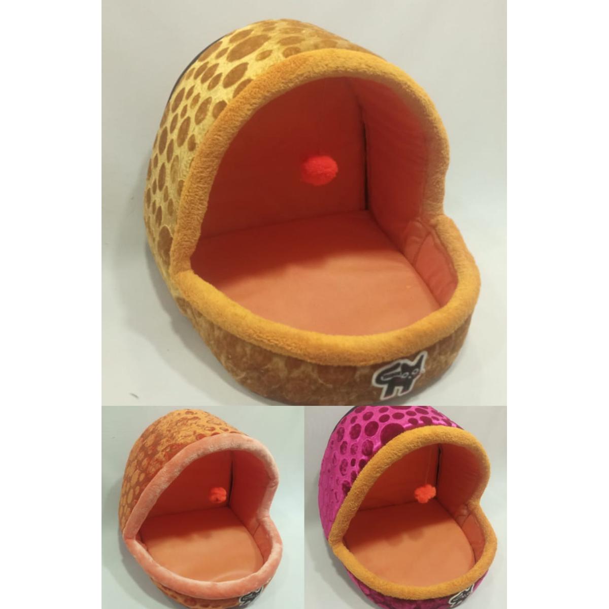 Pet Cat Dog Puppy Nest Bed Soft Warm House Sleeping Mat Cushion Toy Ball Plachi Stuff- Size Small
