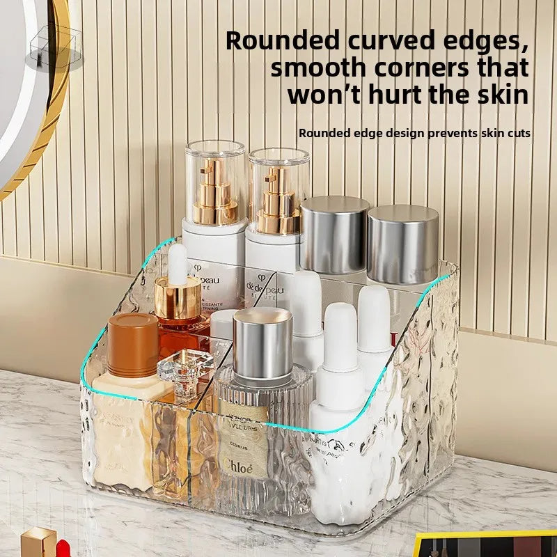 Multifunctional 4 Compartment Acrylic Cosmetic Organizer Box