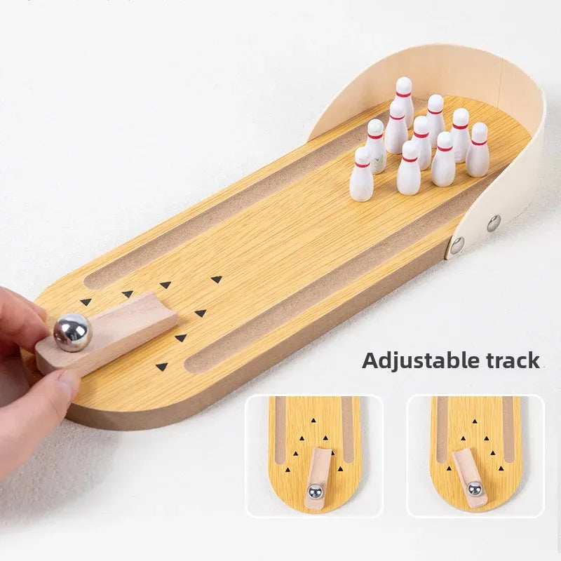 Wooden Mini Bowling Game