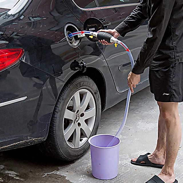 Manual Oil Pump PVC Car Oil Tank Suction Pipe Gasoline Suction Pipe for Car Motorcycle Transparent Tube Pumping