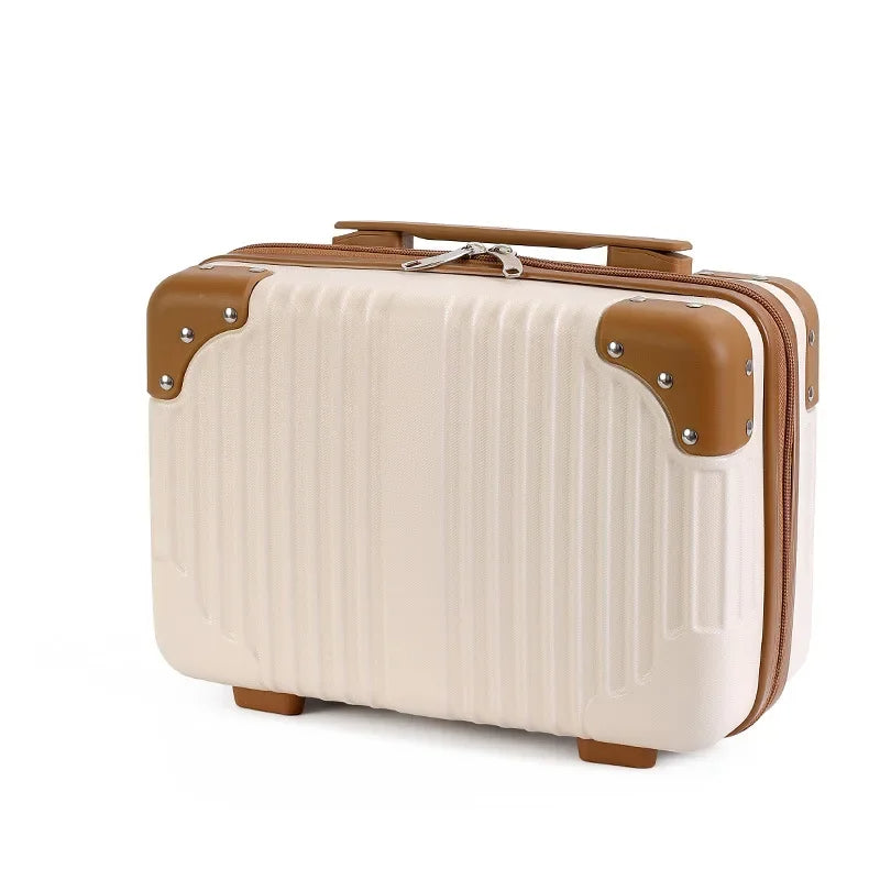 Waterproof Mini Travel Cosmetic Suitcase Storage Portable Makeup Storage Box Cosmetic Travel Case Waterproof, Cosmetic Box Vanity Box Mini Suitcase Women