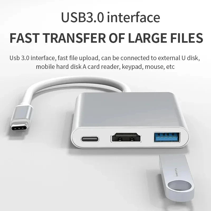 Type C 3.1 To Otg+Hdmi+Usb3.0