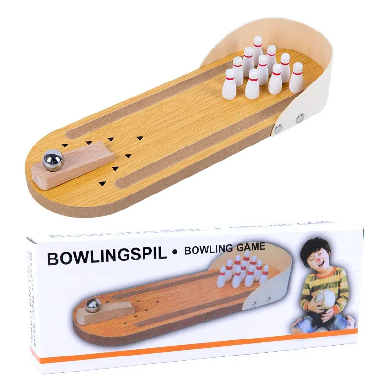 Wooden Mini Bowling Game