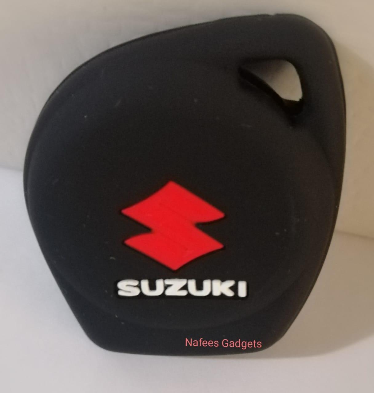 Suzuki - Swift , Cultus , Alto & New Wagon R Silicone Car Key Cover - Black