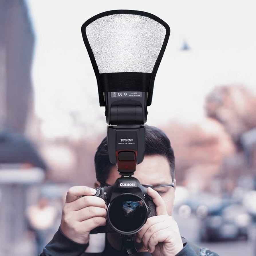 2 in 1 Palm Flash Diffuser Modifier Reflector Universal For Shanny Sony Canon Yongnuo Nikon