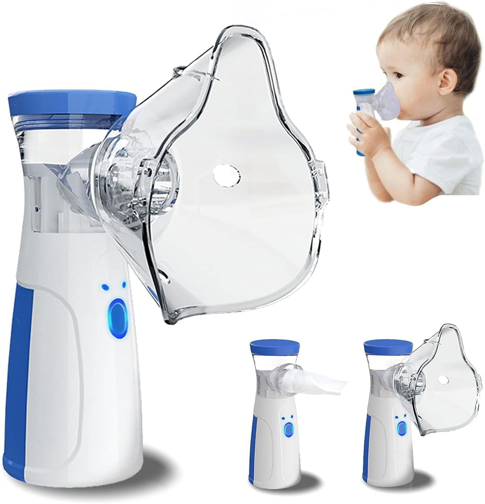 Portable Mesh Nebulizer (JSL-W302) – Silent Low Noise Handheld Ultrasonic Nebulizer Machine for Kids & Adults | Battery & USB Operated Nebulizer for Asthma, Cough & Respiratory Care