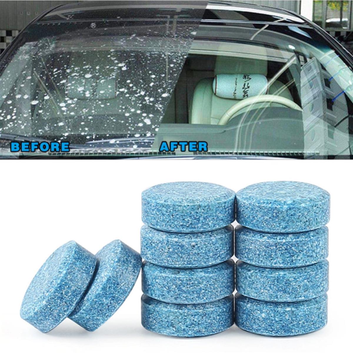 10Pcs Car Windshield Glass Washer Cleaner Compact Effervescent Tablets