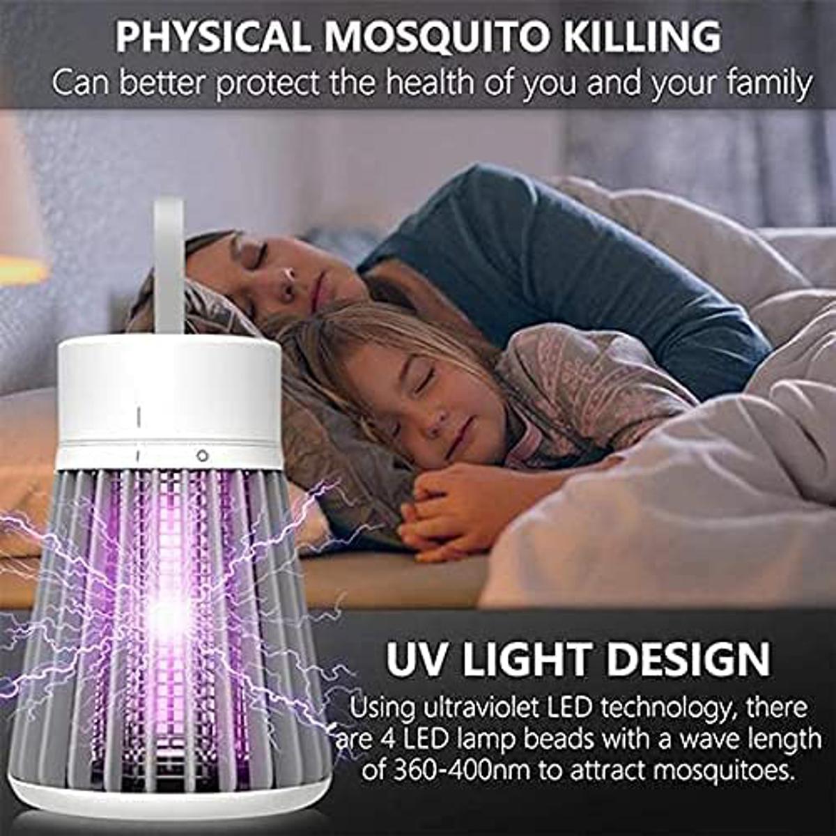 Electronic LED Mosquito Killer Lamp - USB Powered UV Bug Zapper & Insect Trap