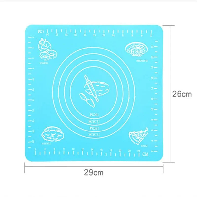 Silicone Baking Mat for Pastry & Roti Rolling Medium with Measurements - Size 15.5*19.5inch