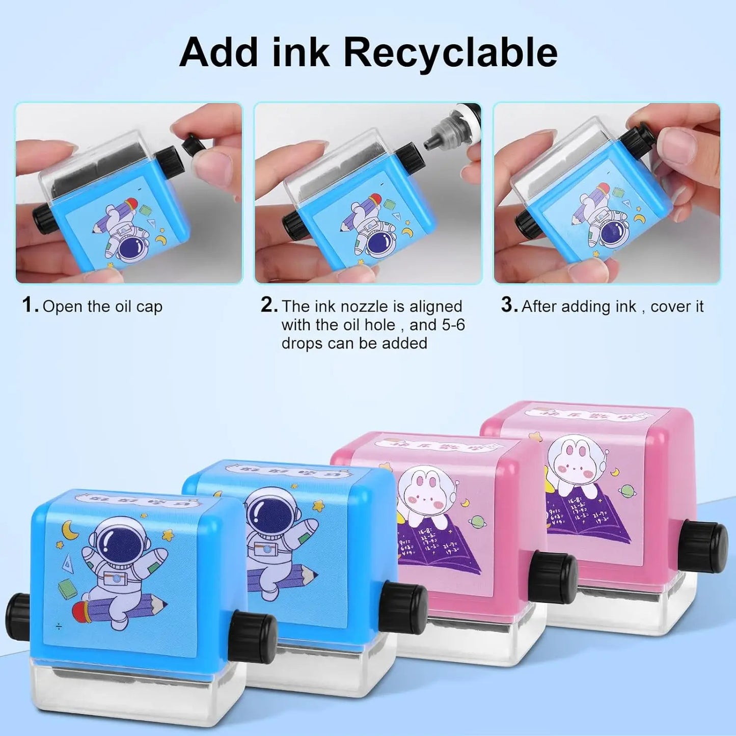 Rolling Math Practice Stamp