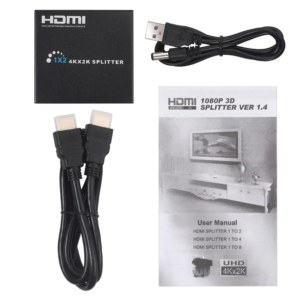 HDMI Splitter 2 Port 2K 4K