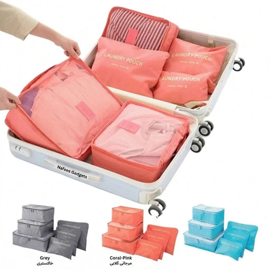 6-in-1 Travel Storage Bag Set | Options Available