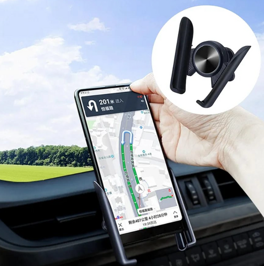 Car Phone Holder Auto 360 Rotation In-Car Vents Mount Car phone holder Navigation for 4.5-6.2inch Phones Black