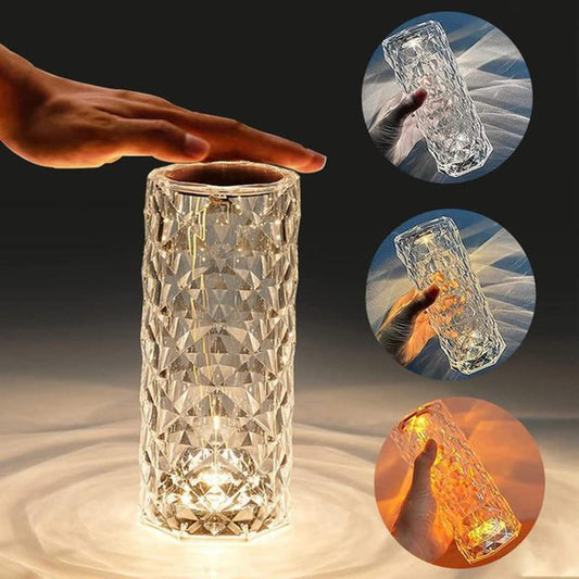 Crystal Diamond Touch Lamp With Remote 16 Colors Dimming Usb Rechargeable For Room Decor Aesthetic, For Bedroom Living Room Party Dinner