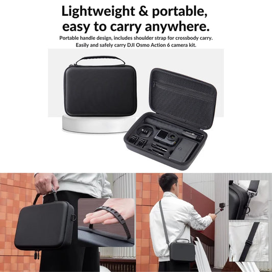 DJI Osmo Action 6 Carrying Case – Waterproof Hard Storage Pouch & Travel Bag