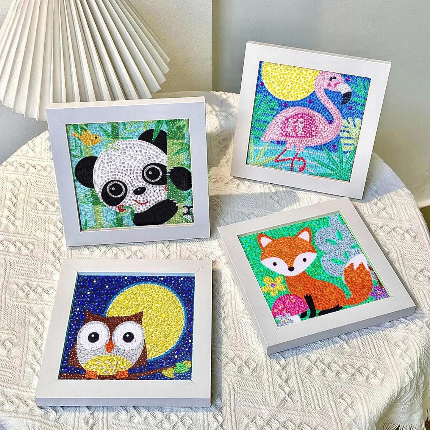 5D Cute Character Diamond Art Kits for Kids DIY Diamond Art Painting Kits for Adults Beginner Full Drill Small Diamond Art and Craft for Kids Size:17*17cm