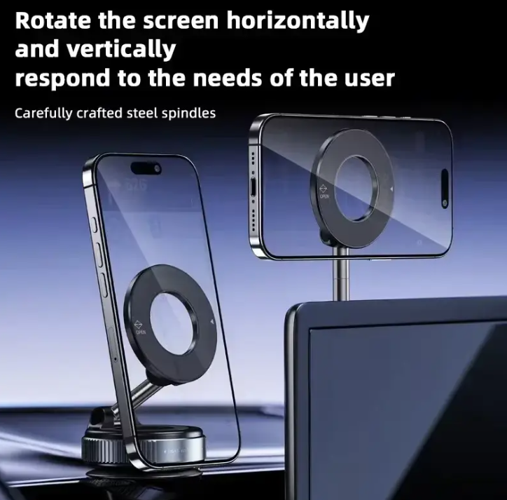Ultra-Strong Electric Vacuum Suction Magnetic Car Mount