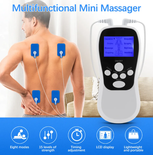 Electric Rechargeable body Massager Health Tens Acupuncture Digital Therapy Machine device Relaxing massage & Relaxation