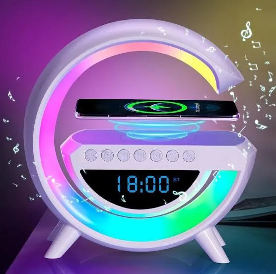Bt3401 Led Wireless Phone Charger Bluetooth Speaker