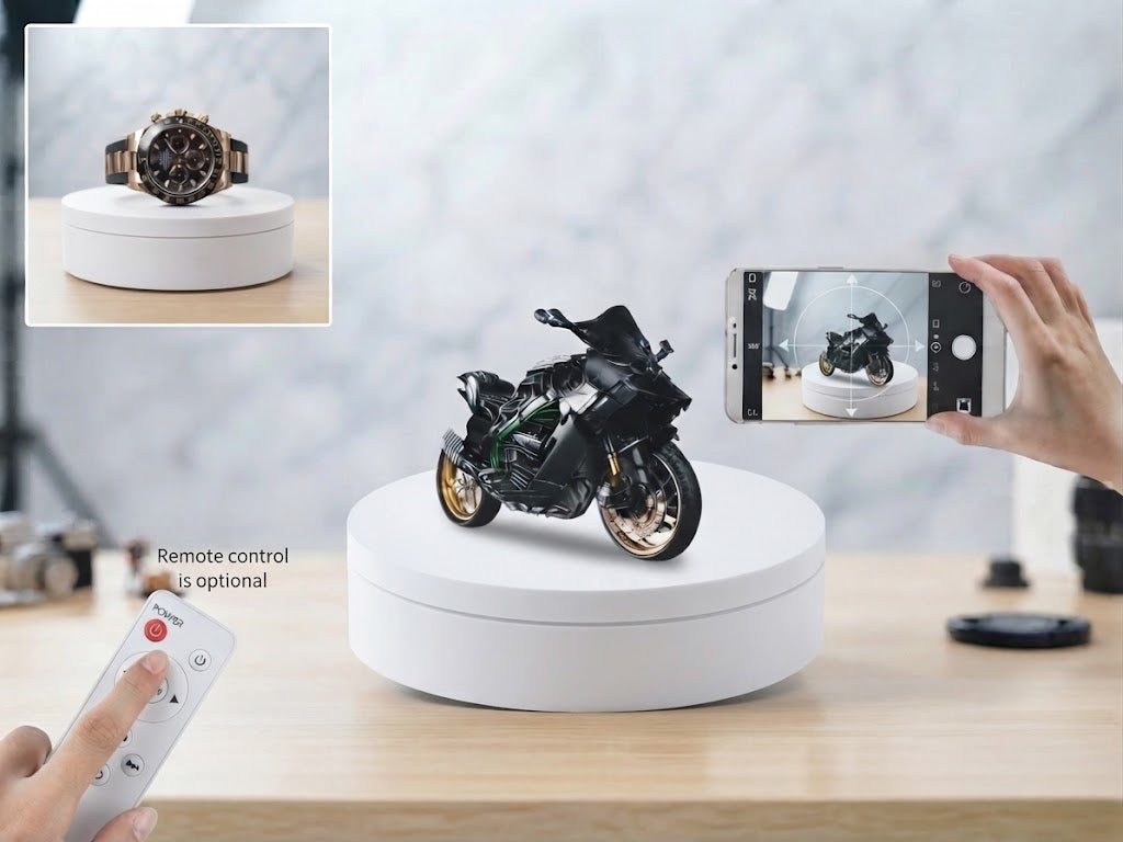 360 Rotating Turntable Display for Product Photography & Video Shooting