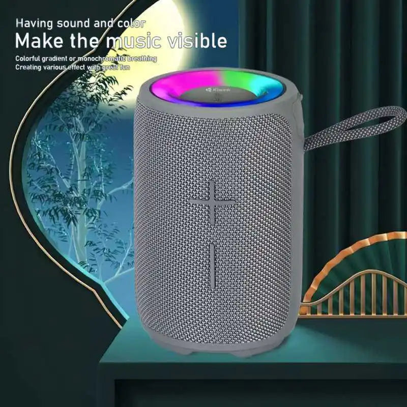 Kisonli Q23 12w Bt Super Bass Wireless Bluetooth Speaker With Rgb Light