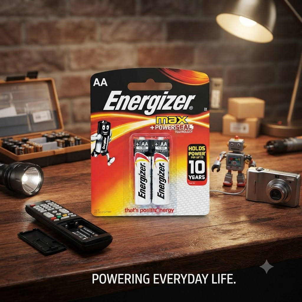 Energizer AA Batteries Max PowerSeal Technology - Long Lasting Alkaline Batteries