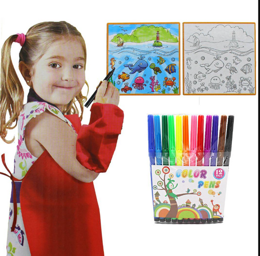 Washable Fantastic Color Mat with Markers