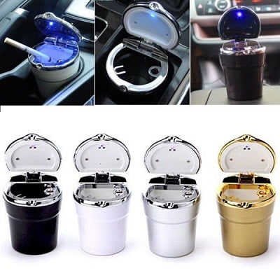 Universal Portable Ashtray With LED Lights