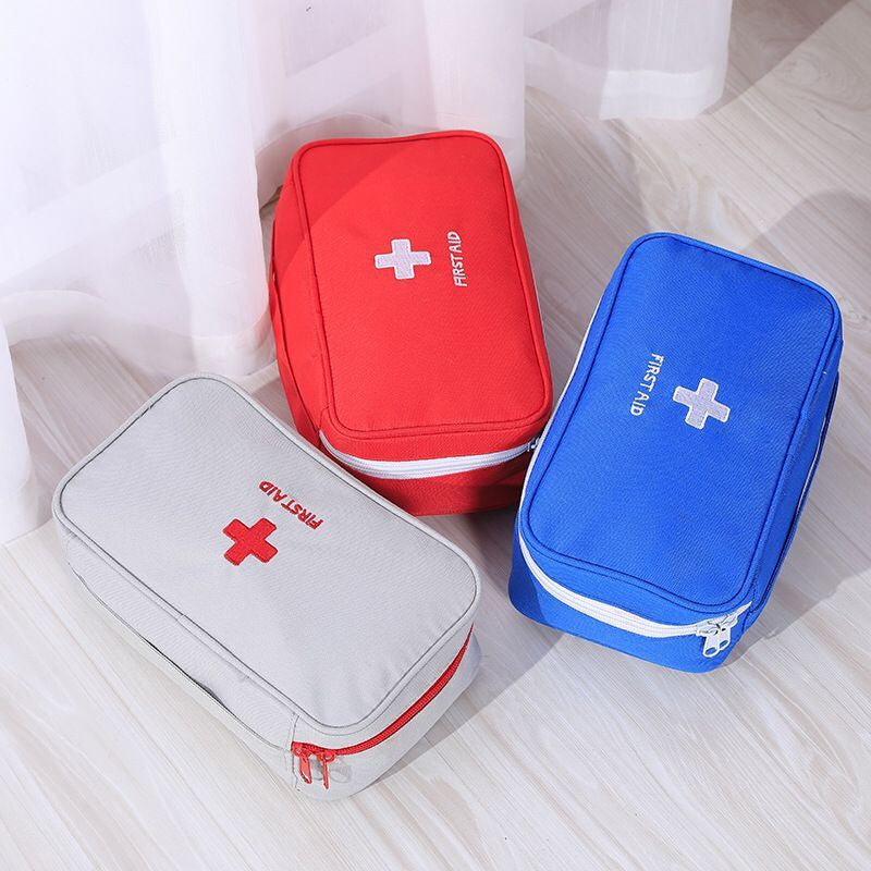 Portable First Aid Kit Storage Bag - Compact Emergency Medical Organizer Pouch for Home, Travel, Car & Outdoor Activities