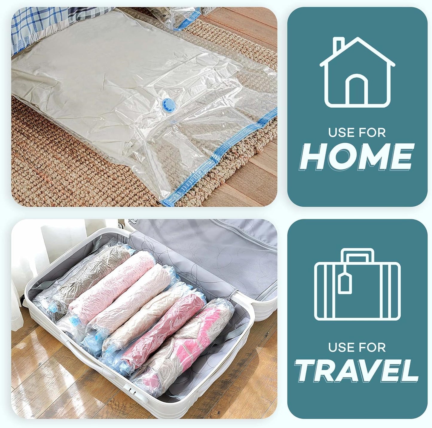 5pcs Bag Vacuum Storage Bags With Pump