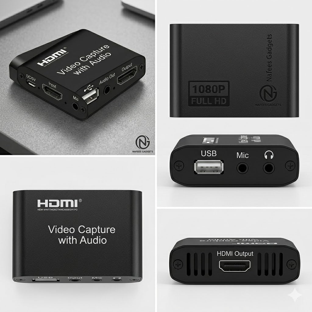 HDMI Video Capture Card with Loop Out 4K 1080p USB Live Streaming Device