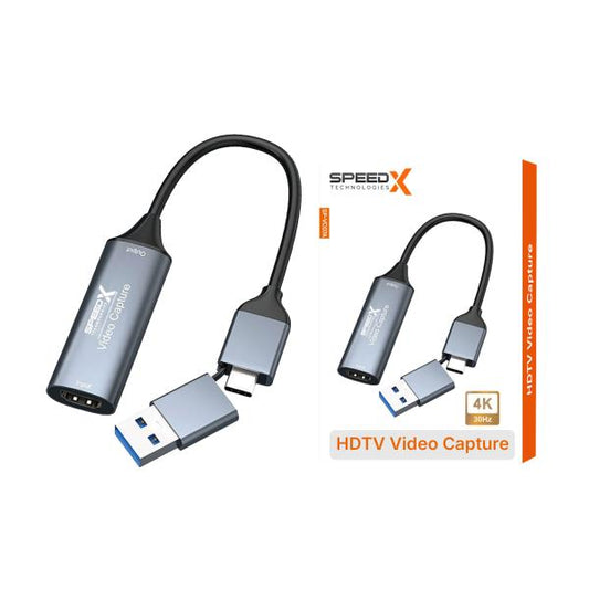 Speed-X SP-VC07M 4K 30Hz HDTV Video Capture Card USB & Type-C Dual Interface