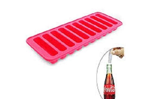Silicone Ice Cube Tray Make Long Ice cubes for bottles Sports Drinks and Cups - Multicolor