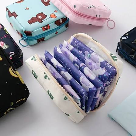 Portable Sanitary Pad Pouch & Multi-Function Organizer