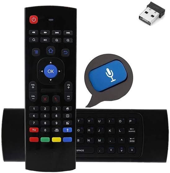 Universal Smart TV Remote Control with Voice Search & Air Mouse | Android TV Box Remote (Voice Control Support)