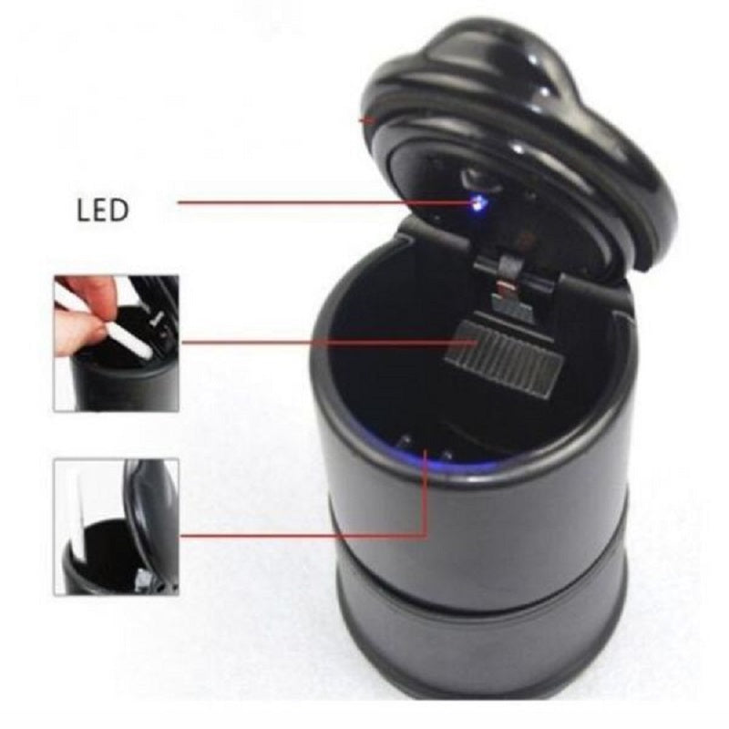 Universal Portable Ashtray With LED Lights