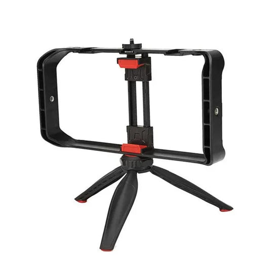 Jmary MT-33 Smartphone Video Rig Cage - Professional Vlogging Stabilizer & Tripod Mount for Content Creators