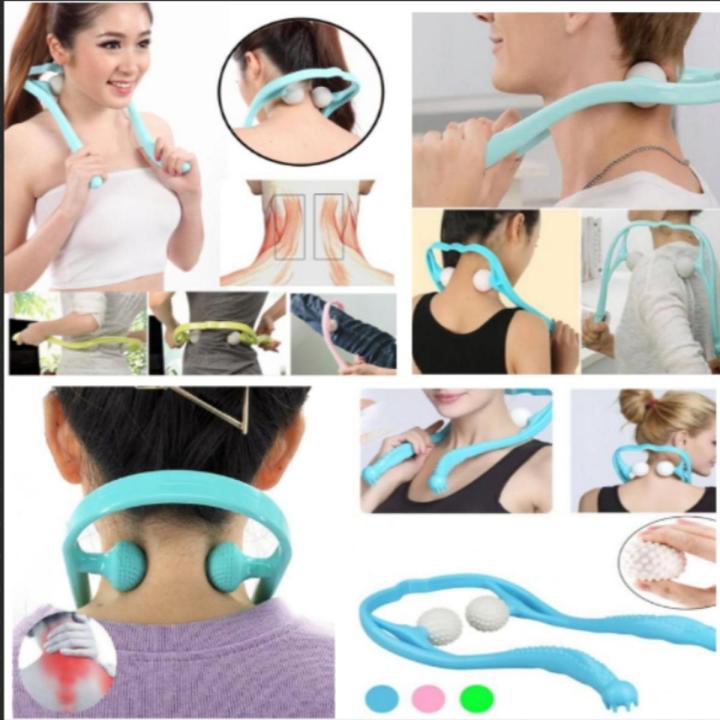Manual Neck and Shoulder Massager Roller Pain Relief Tool